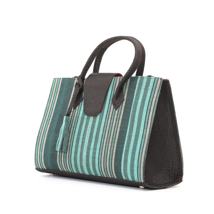 FAB-aso-oke-tote-03-Green&Grey-a