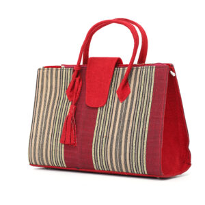 Red Aso-oke Tote
