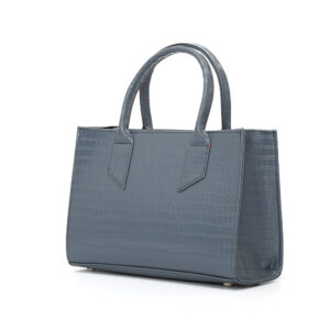 Grey Leather Tote - Small