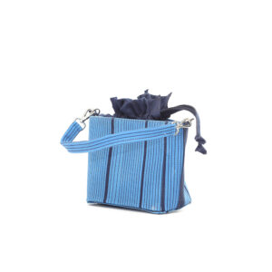 Adaobi (by Hafsat) Aso-oke Mini Bucket - Light Blue
