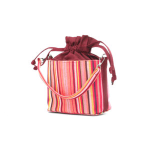 Adaobi (by Hafsat) Aso-oke Mini Bucket - Pink
