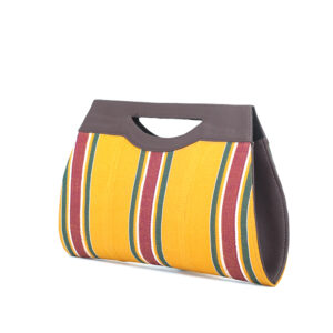 Amoke (by Hafsat) Aso-oke Maxi Clutch - Yellow