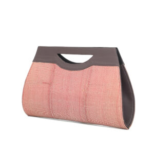 Amoke (by Hafsat) Aso-oke Maxi Clutch - Rust