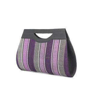 Amoke (by Hafsat) Aso-oke Maxi Clutch - Purple