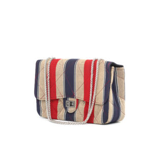 Ewa (by Alpha) Aso-oke Handbag - Red & Navy