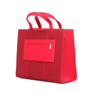 Hera (by Jiddysluxe) Aso-oke Tote - Red