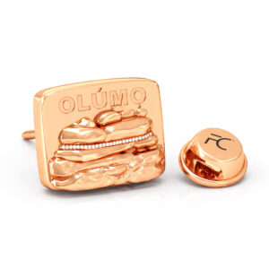 FC Olumo Rock Brooch - Rose Gold