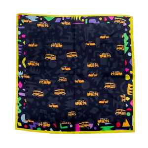 FC Fiti Graffiti Lagosa Pocket Square - Black