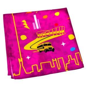 FC Fiti Graffiti Lagosa Pocket Square - Purple