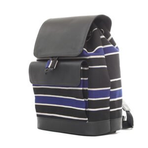 Aso-oke/Leather Backpack 01
